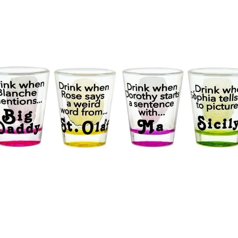 ABC Just Funky Goden Girls Mini Glass Set - Multicolor